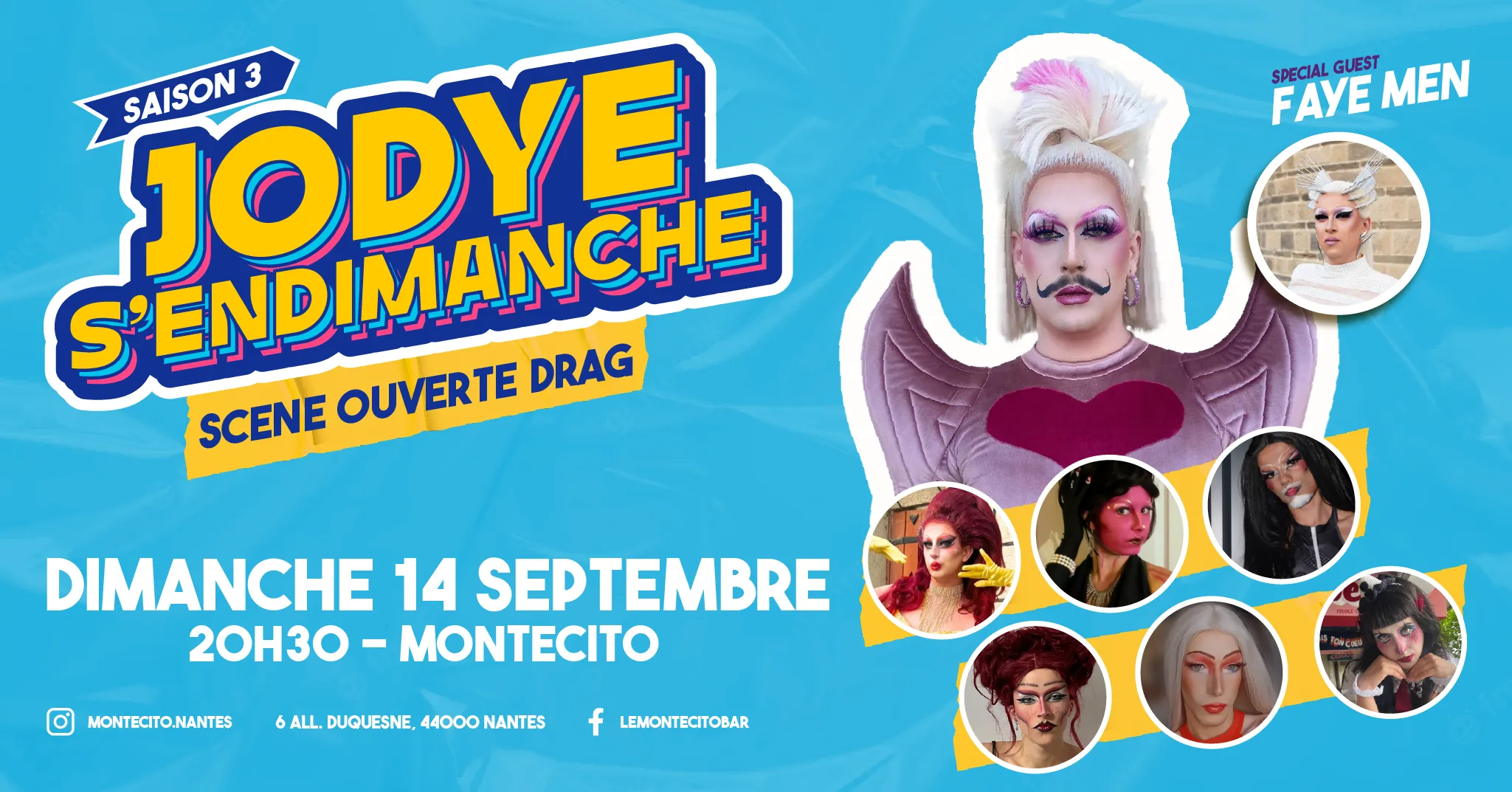 Jodye s'endimanche - Scène ouverte drag - Nouvelle saison