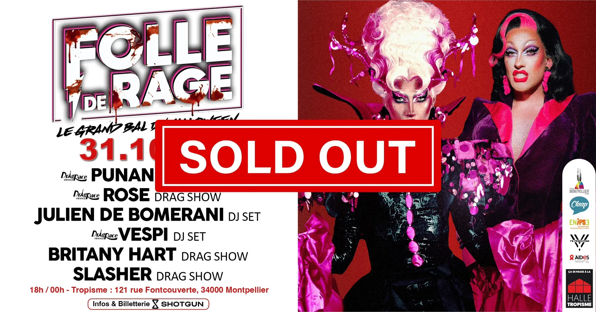 (COMPLET ) FOLLE DE RAGE x HALLE TROPISME : LE GRAND BAL D'HALLOWEEN