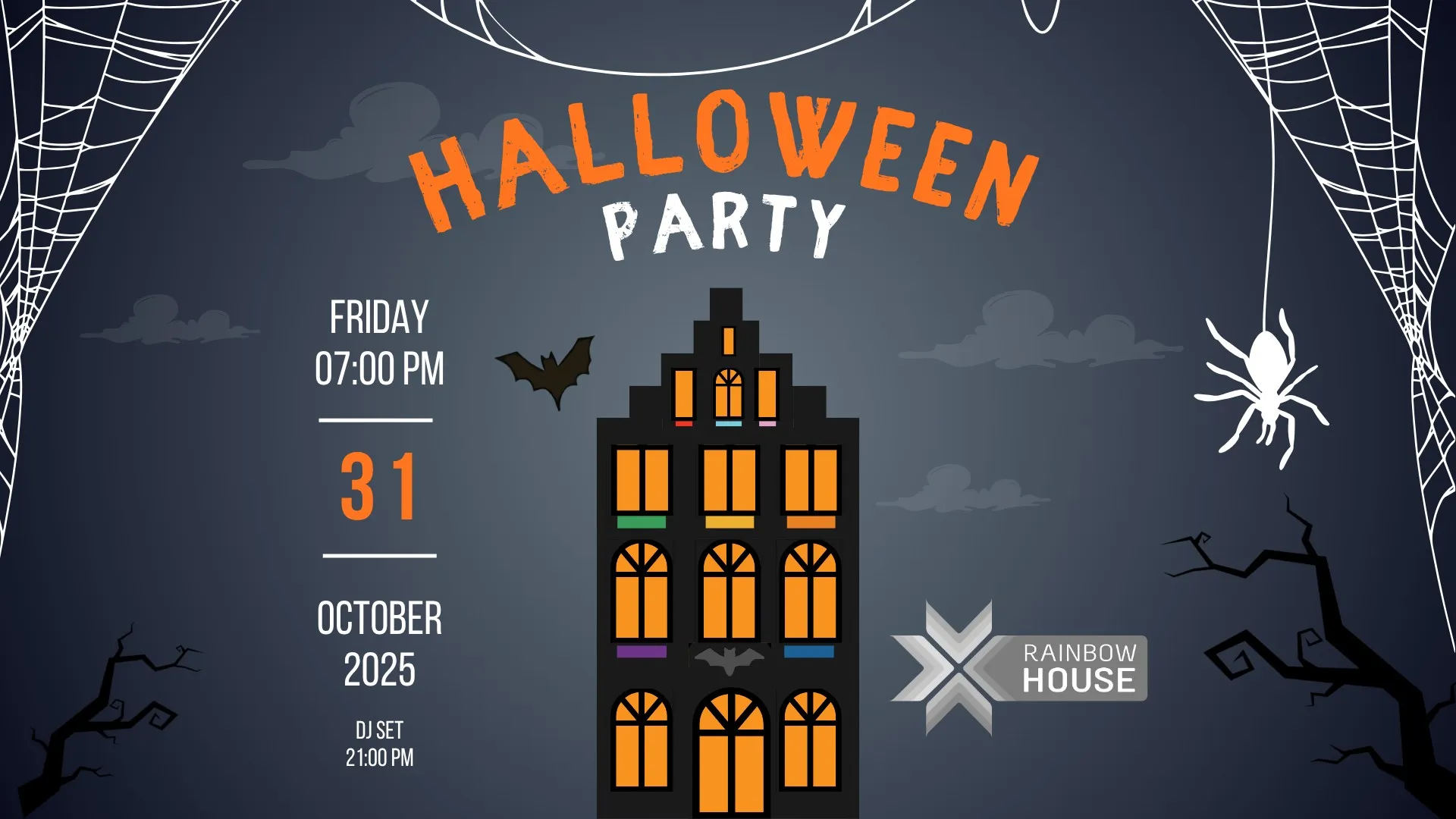 🎃 HALLOWEEN PARTY – RainbowHouse Brussels 🎃