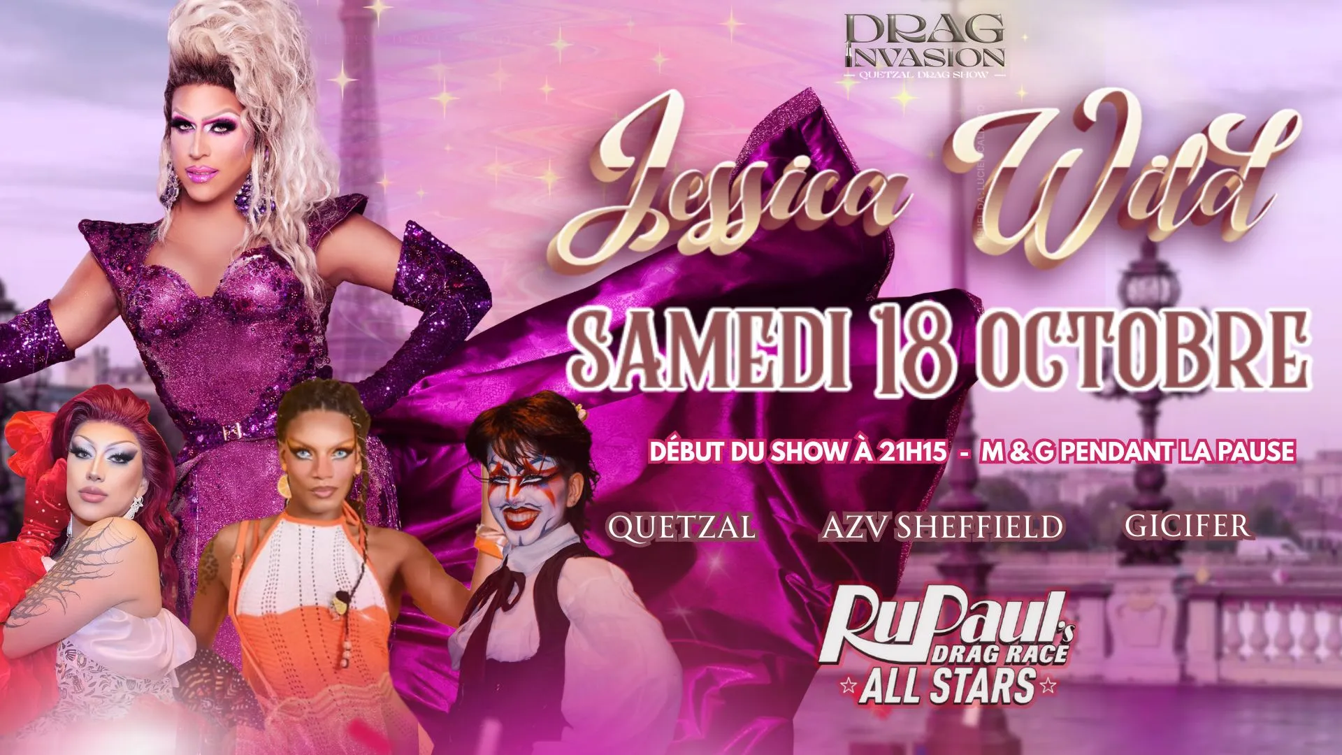 Jessica Wild European Tour RuPaul’s Drag Race All stars