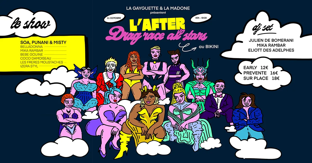 L'AFTER DRAG RACE ALL STAR / TOULOUSE / La Gayguette x La Madonne