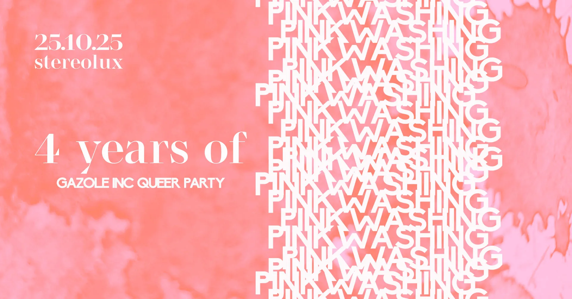 Pinkwashing : Birthday Party < live > djset < drags > visual art & more 