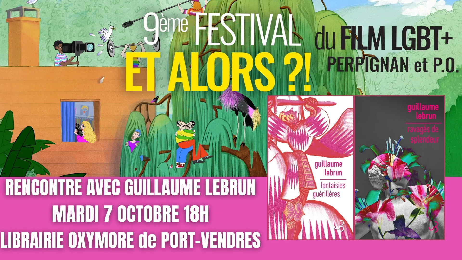 RENCONTRE avec GUILLAUME LEBRUN Mardi 7 octobre 18h à la librairie OXYMORE de Port-Vendres