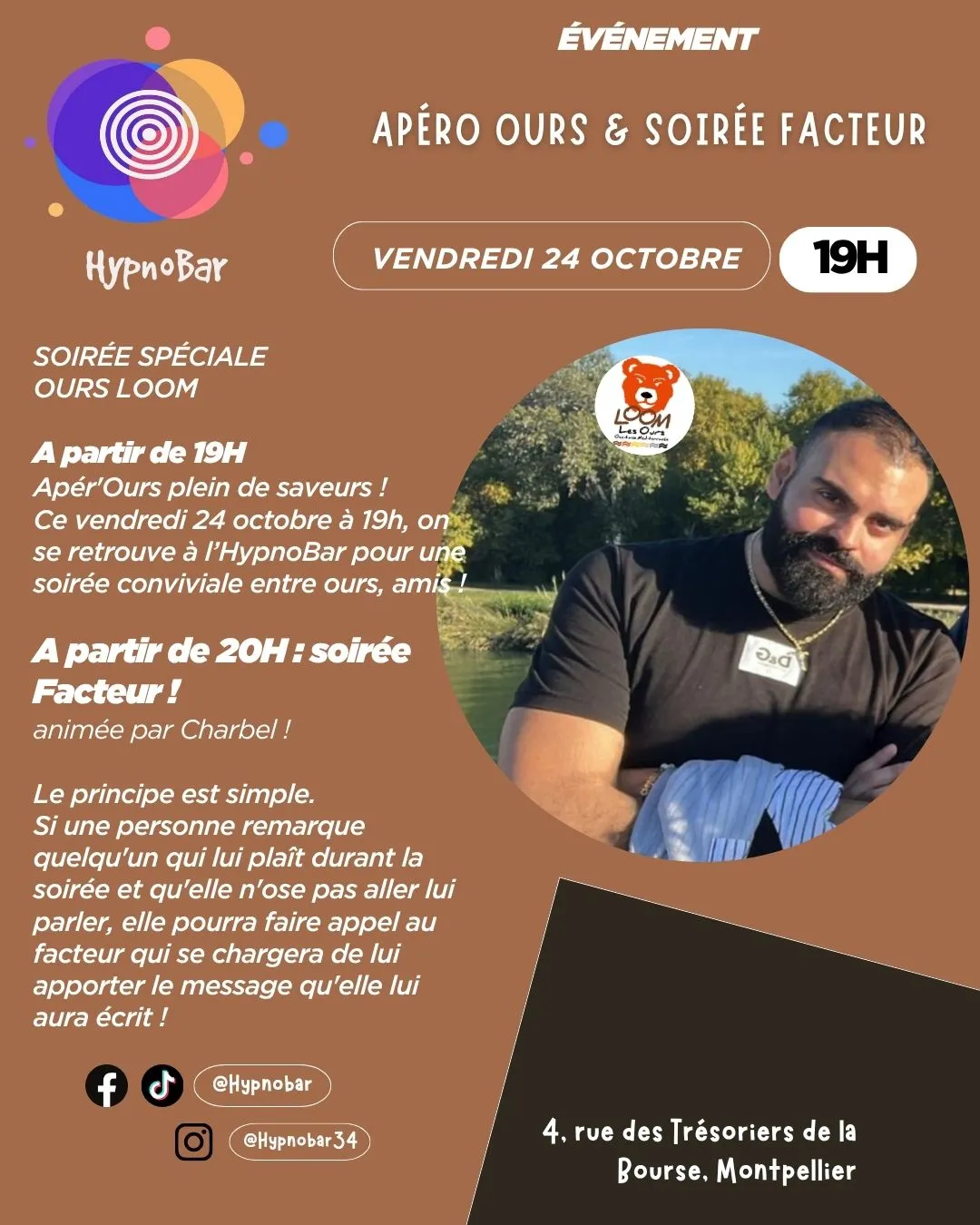 apéro ours 🐻 et soirée facteur
