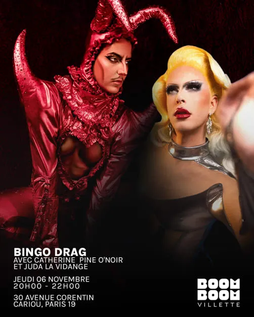 Bingo Drag : Catherine Pine O'noir & Juda La Vidange