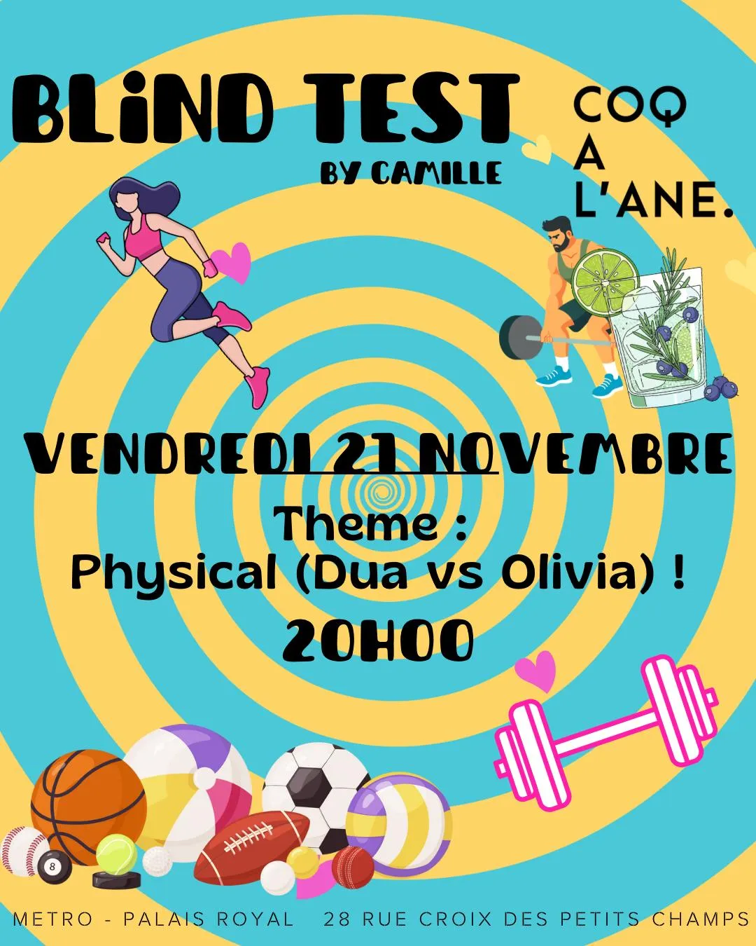 Blind Test - Physical (spécial clubs sportifs LGBT+)