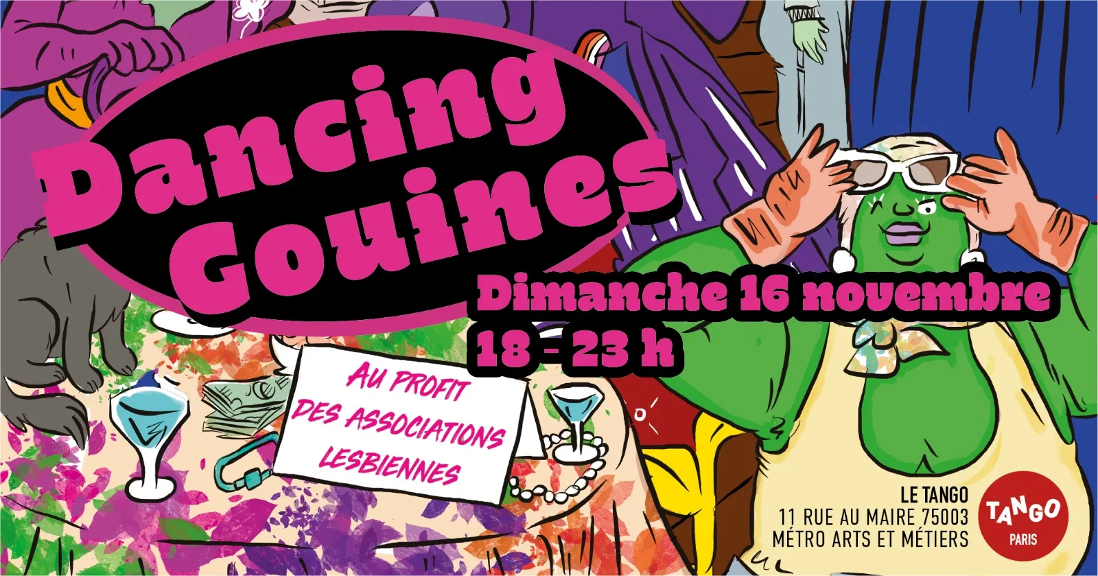 Dancing Gouines avec les lesbiennes dépassent les frontières