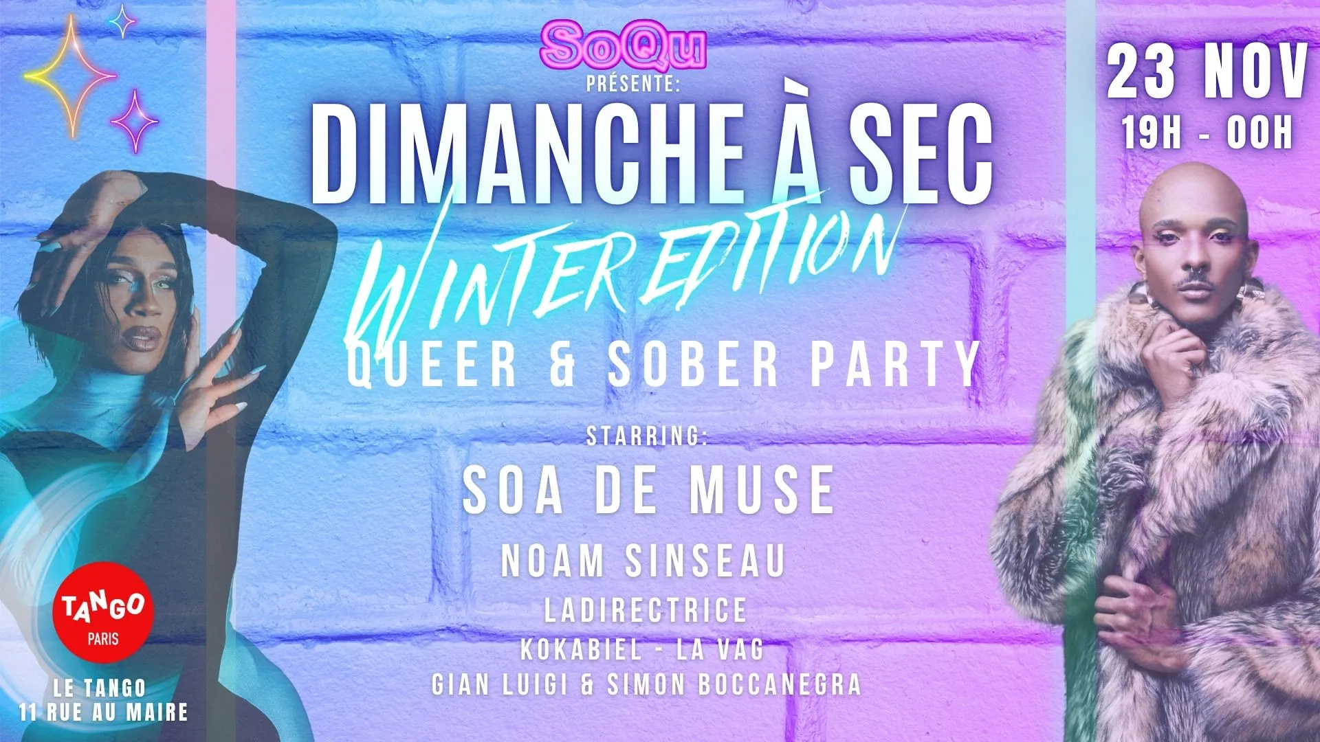 Dimanche à Sec -Winter Edition- avec SOA de MUSE, NOAM SINSEAU & more