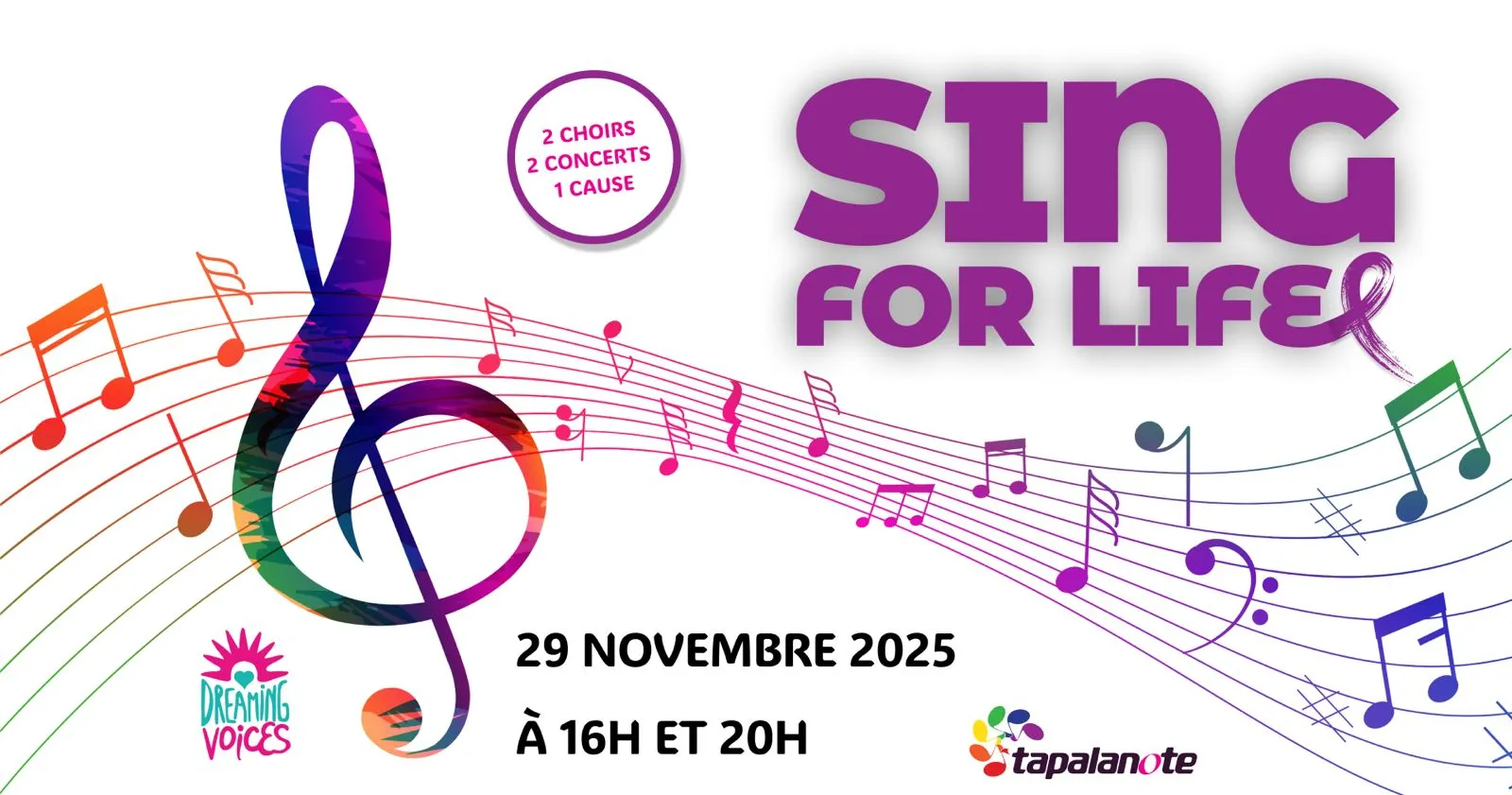 SING FOR LIFE - 2 choirs, 2 concerts, 1 cause