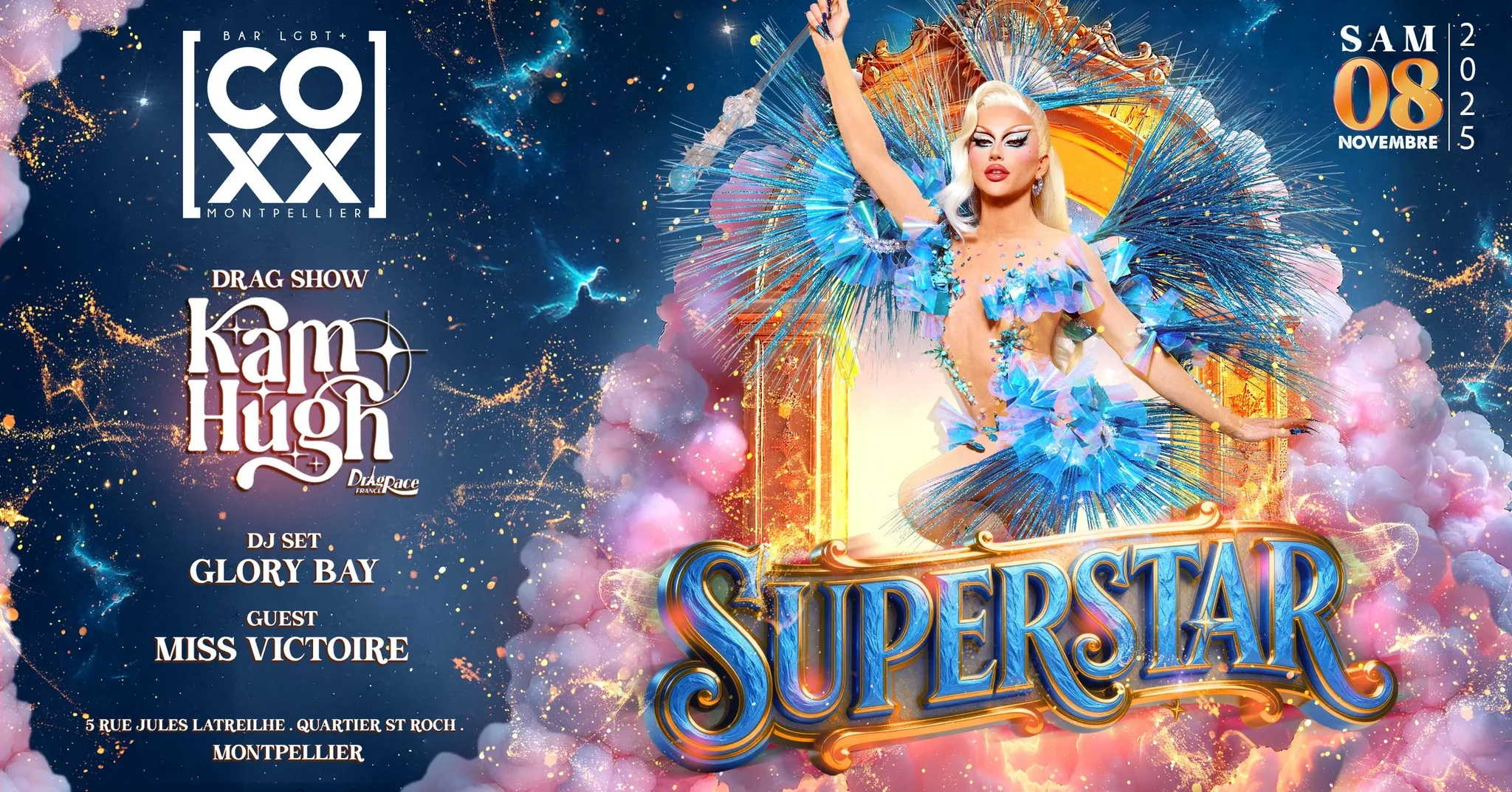 Samedi 8 novembre SuperStar Kam Hugh
