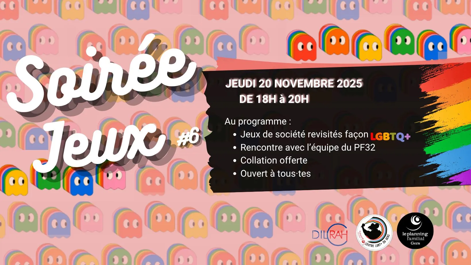 Soirée Jeux #6 🏳️🌈🏳️⚧️