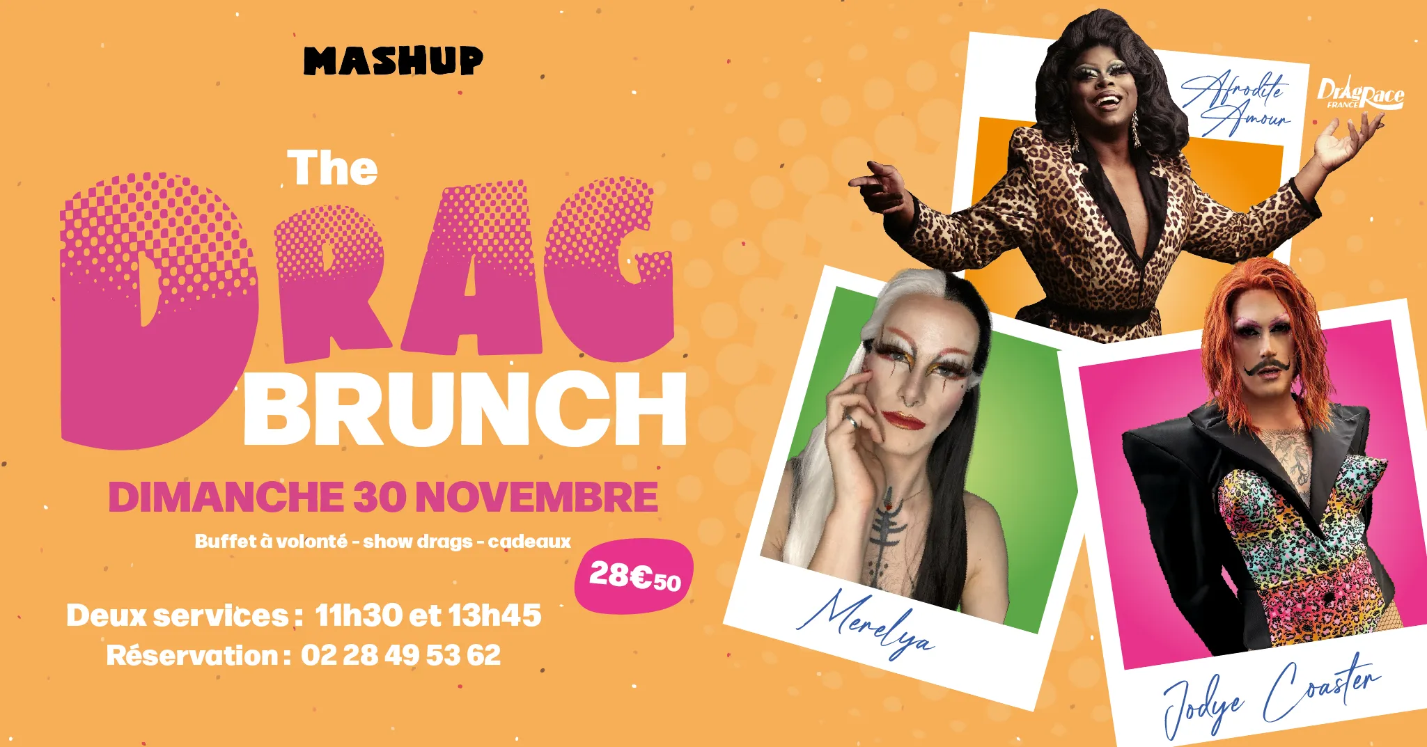 THE DRAG BRUNCH #11 avec Afrodite Amour de Drag Race France