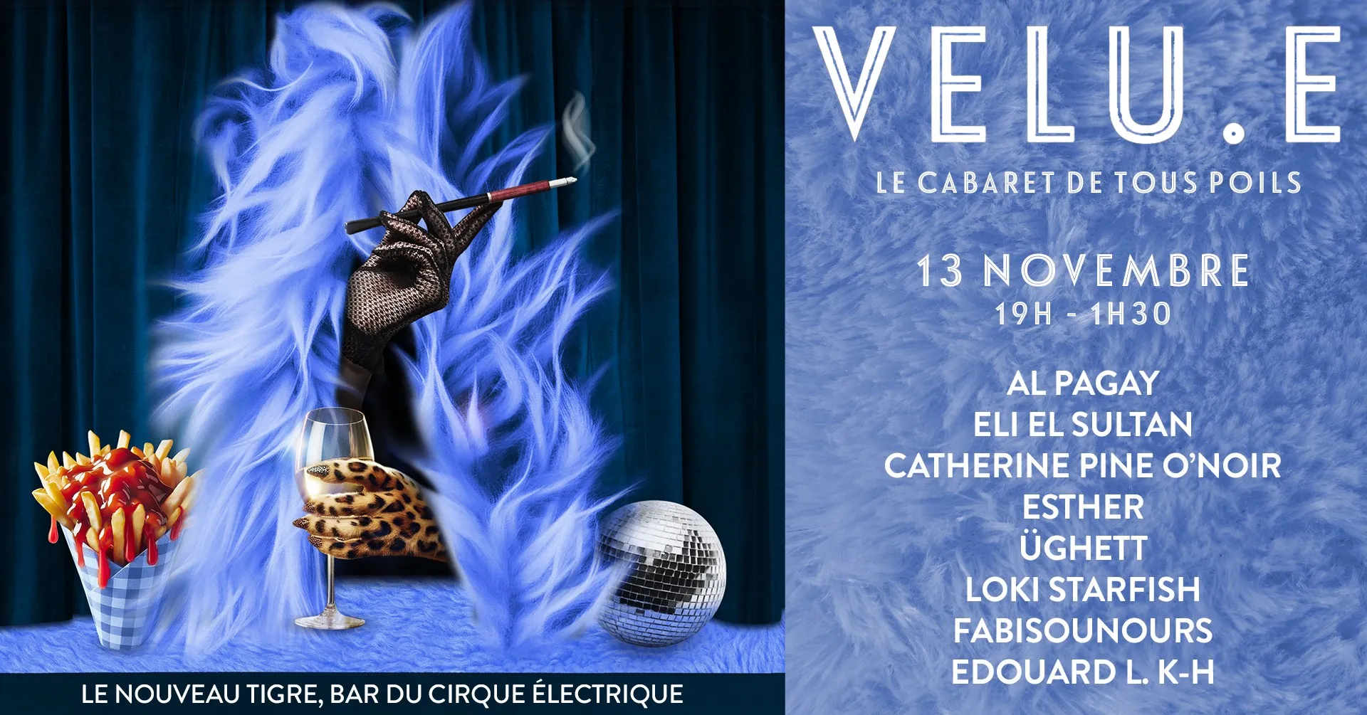 Velu.e Cabaret & Afterwork - Le Cirque Electrique