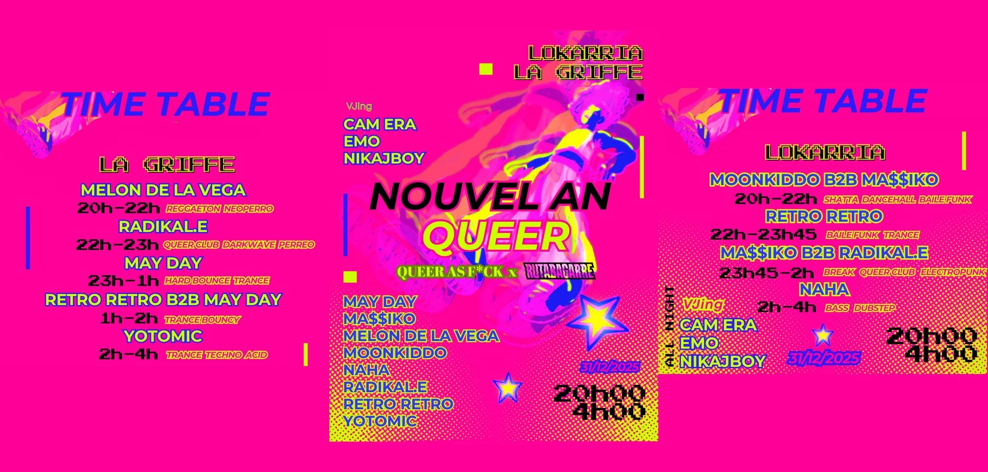 ▼ NOUVEL AN QUEER ▼ Rutabagarre X Queer As F*ck ▼ Lokarria + Griffe ▼