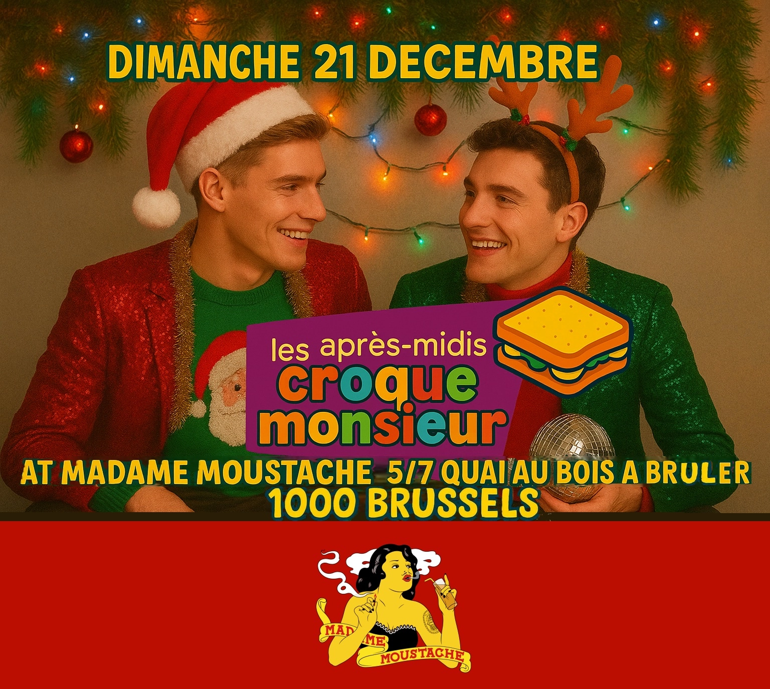 Christmas Sweaters Contest by Les Après-Midis Croque Monsieur x Madame Moustache🌈 Sunday pleasures