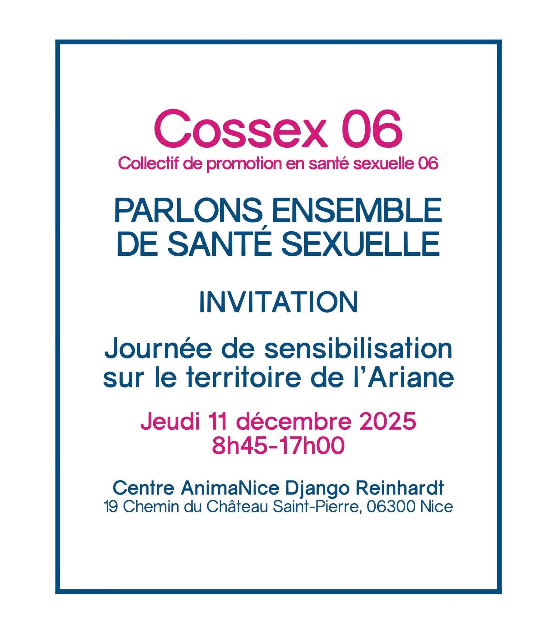Journée PARLONS ENSEMBLE DE SANTÉ SEXUELLE à l'Ariane (Nice)
