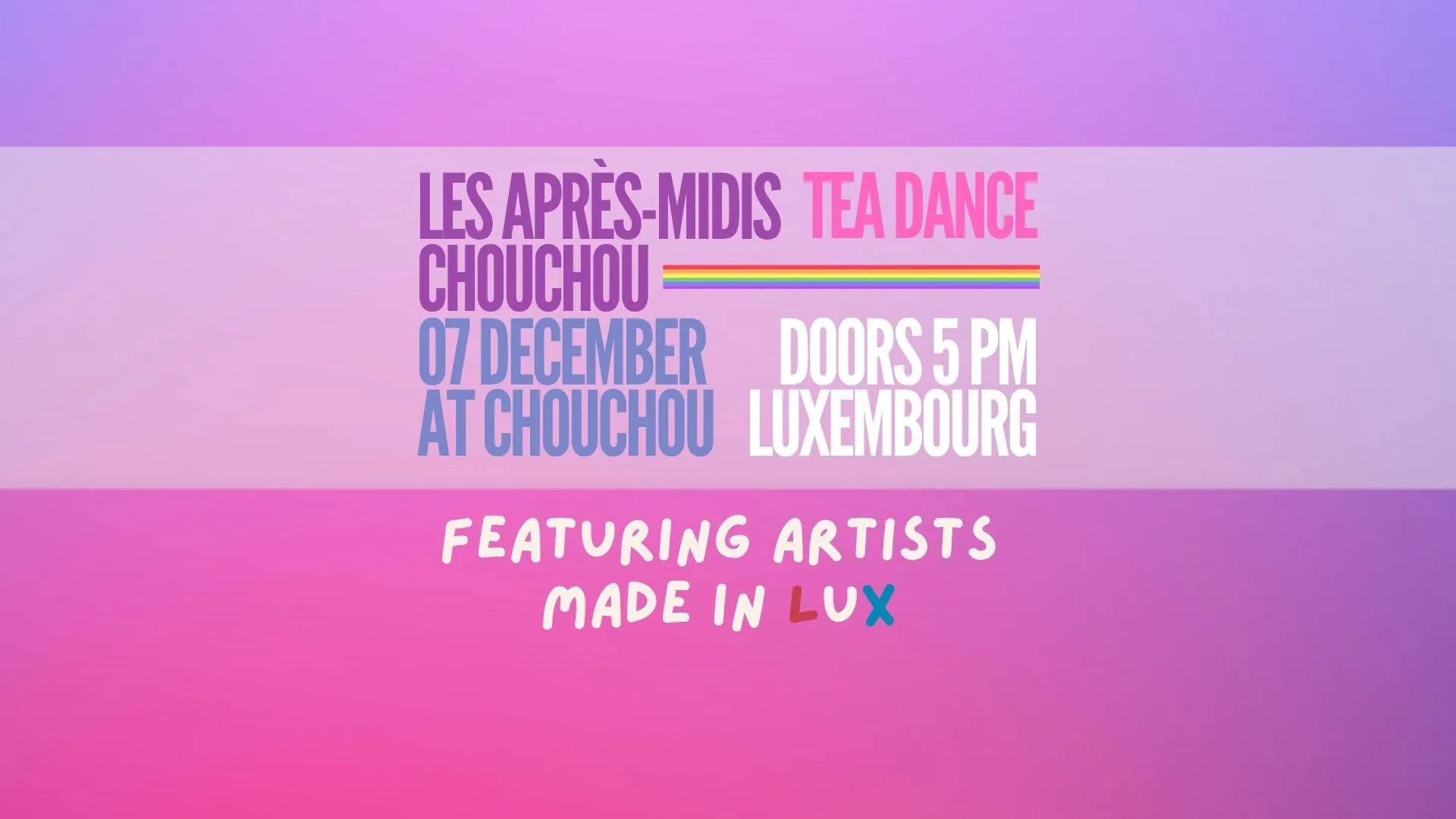 Les Après-Midis Chouchou Tea Dance