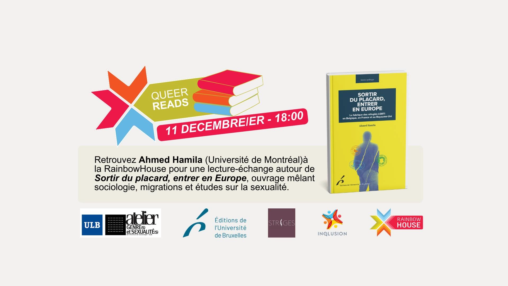 Queer Reads - Sortir du placard, entrer en Europe, Ahmed Hamila