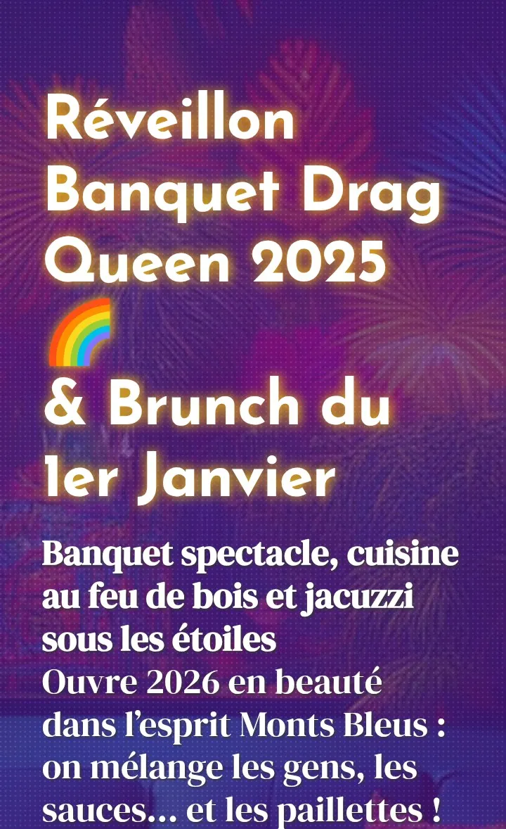 Réveillon Banquet Drag Queen 2025 🌈 & Brunch du 1er Janvier