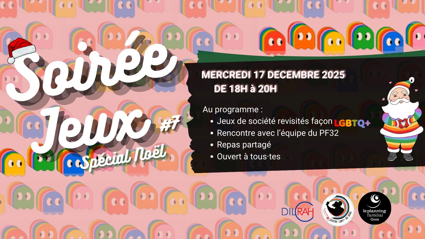 Soirée Jeux LGBT+ 🏳️‍🌈🏳️‍⚧️🎄