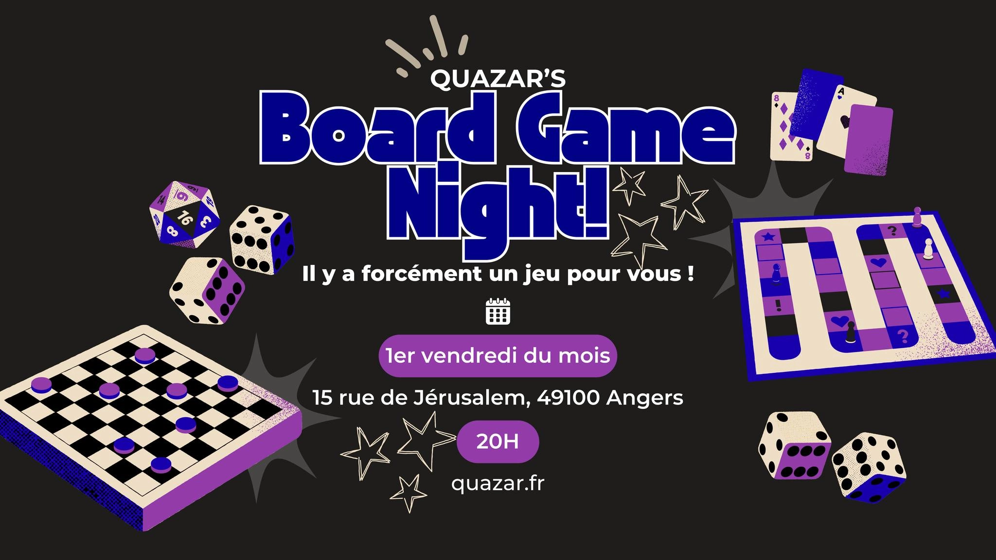 Soir&eacute;e jeux de soci&eacute;t&eacute;