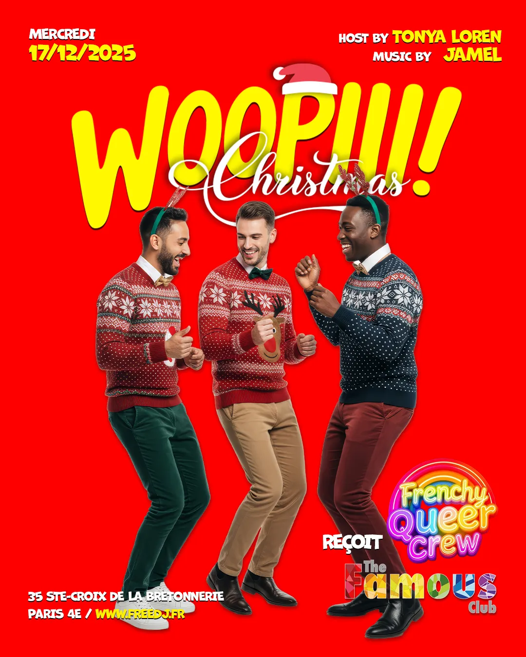 Woopiii Christmas avec Frenchy Queer Crew et The Famous Club