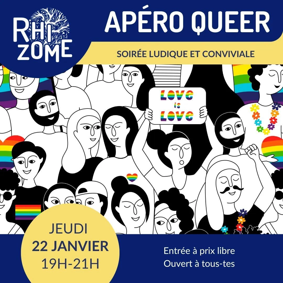 L'APERO DU BON QUEER de Janvier à la MJC JEAN MACE