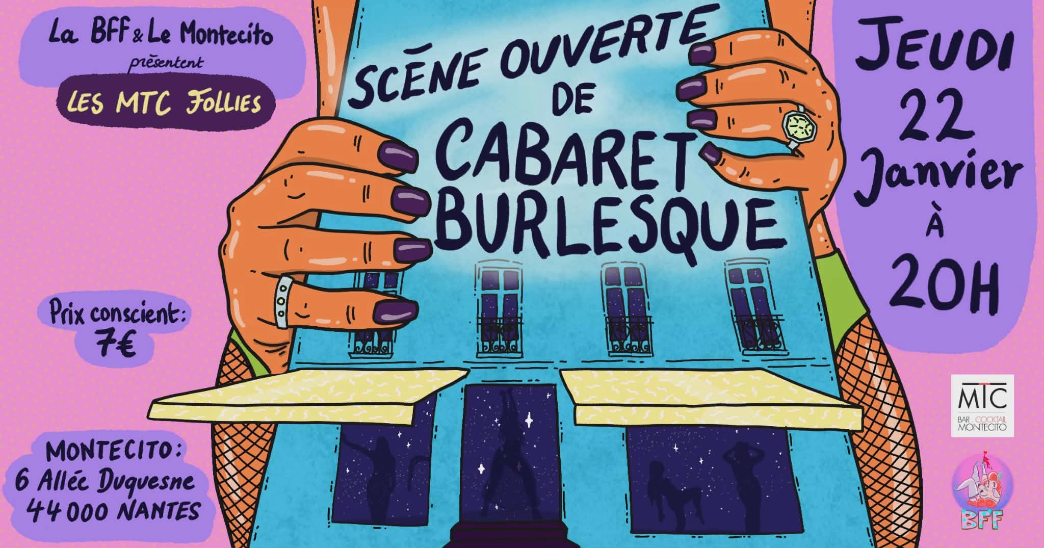 Sc&egrave;ne ouverte de Cabaret Burlesque MTC FOLLIES 