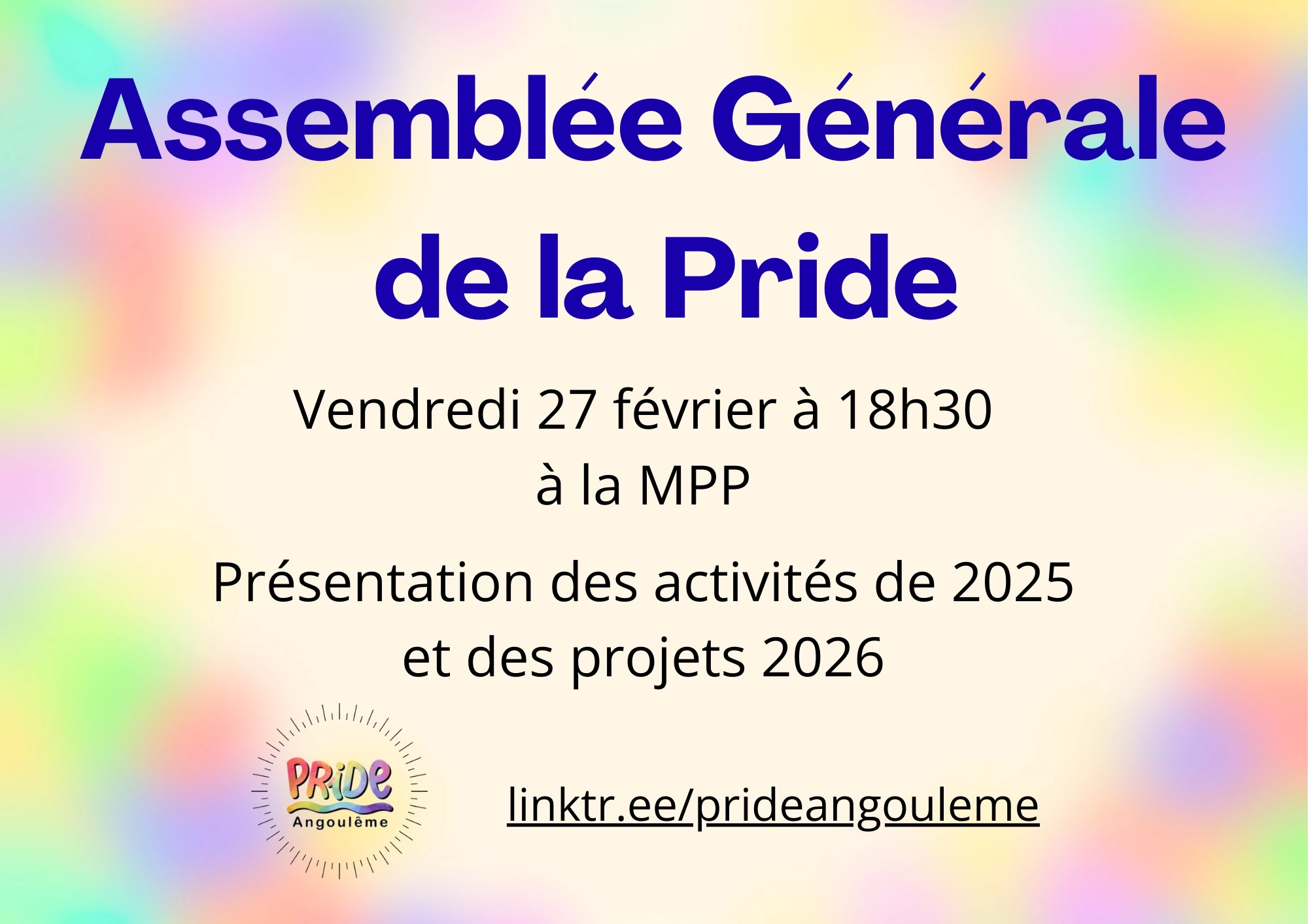 Assembl&eacute;e g&eacute;n&eacute;rale de la Pride