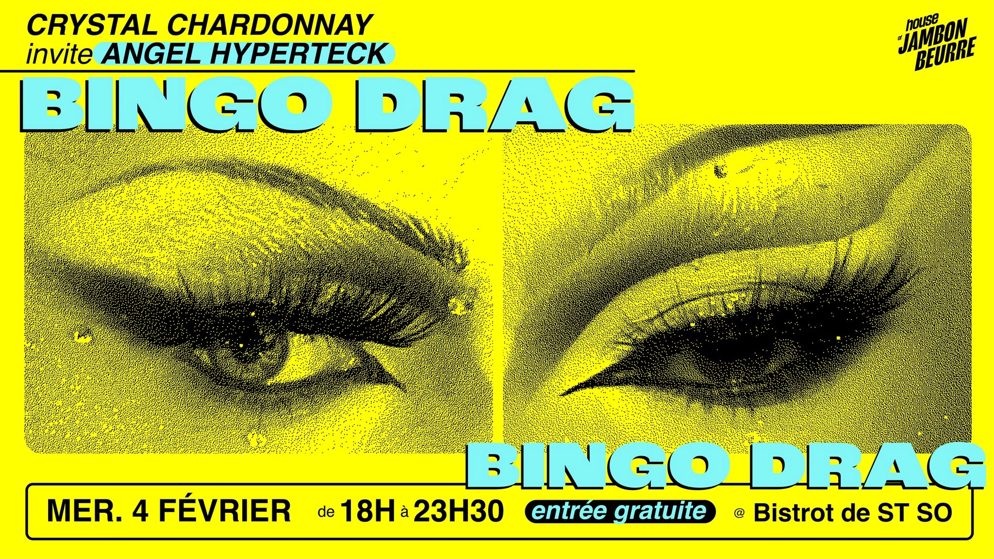 BINGO DRAG | Crystal Chardonnay & Angel Hyperteck @ Bistrot ST SO