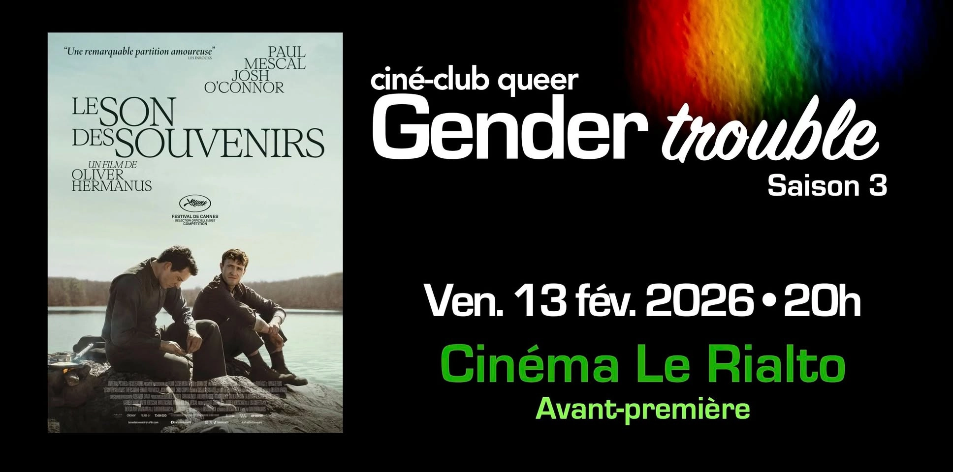 Cin&eacute;-club Gender Trouble - saison 3 : LE SON DU SOUVENIR
