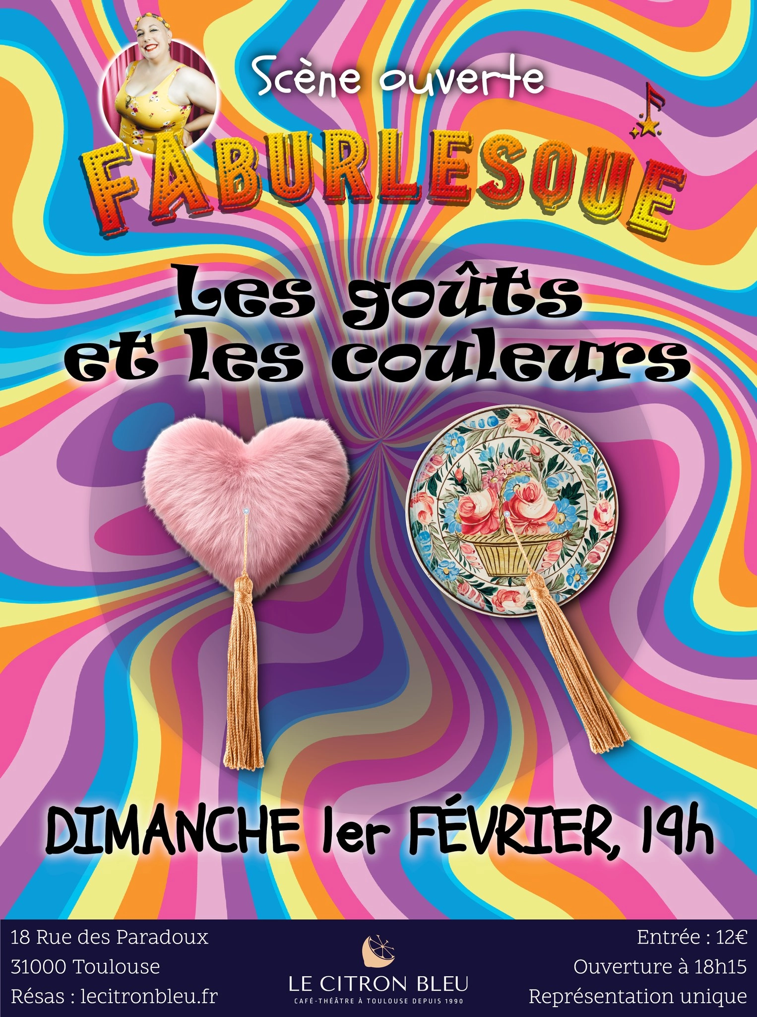 Sc&egrave;ne ouverte FAburlesque "LES GO&Ucirc;TS ET LES COULEURS"