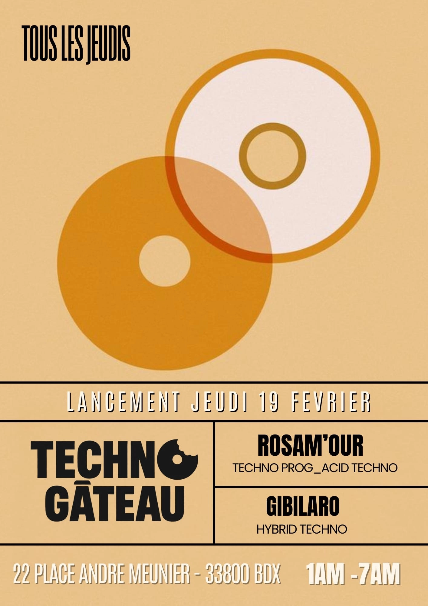 TECHNO G&Acirc;TEAU - DJ GIBILARO & ROSA&rsquo;MOUR