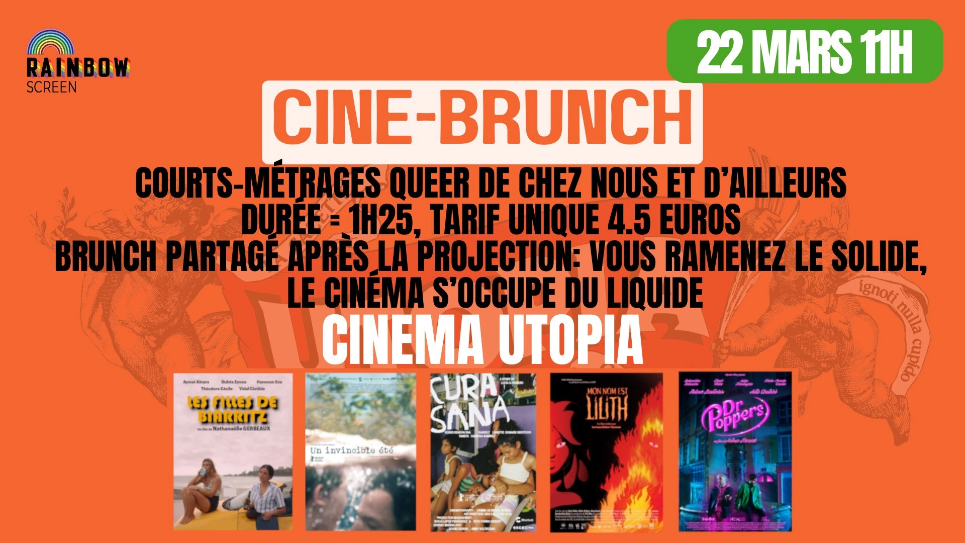 FESTIVAL RAINBOW SCREEN /  CIN&Eacute;BRUNCH - S&Eacute;ANCE COURTS