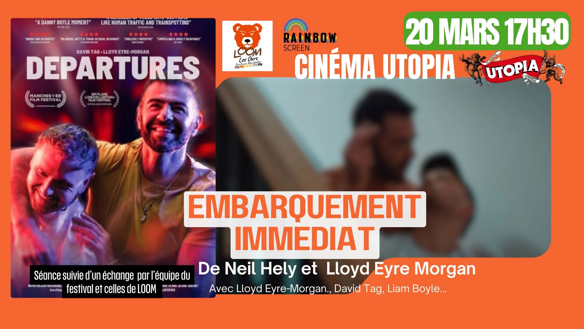 FESTIVAL RAINBOW SCREEN FESTIVAL / EMBARQUEMENT IMM&Eacute;DIAT