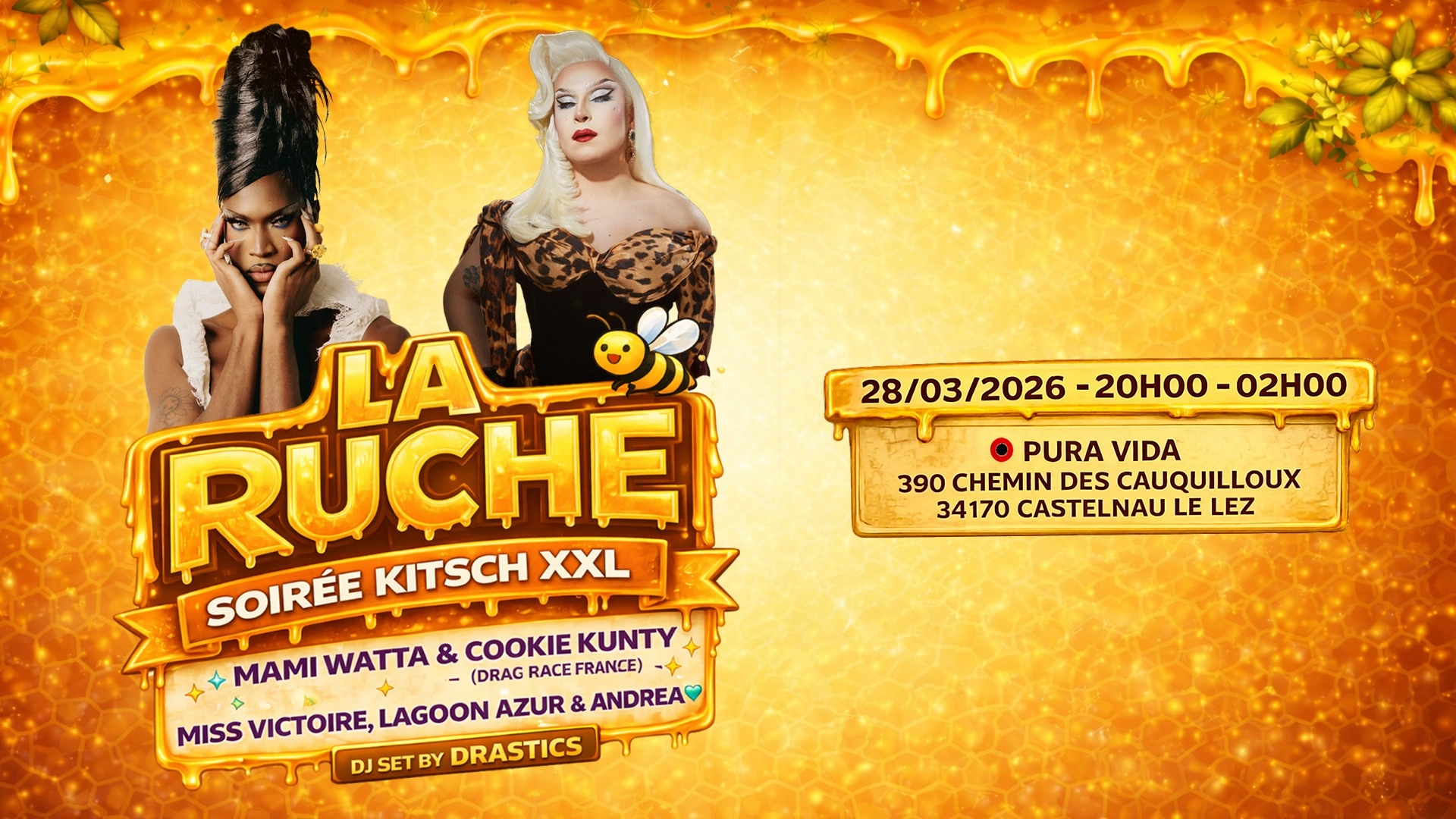 LA RUCHE #1 - TA SOIRÉE QUEER KITSCH XXL PRÉFÉRÉE
