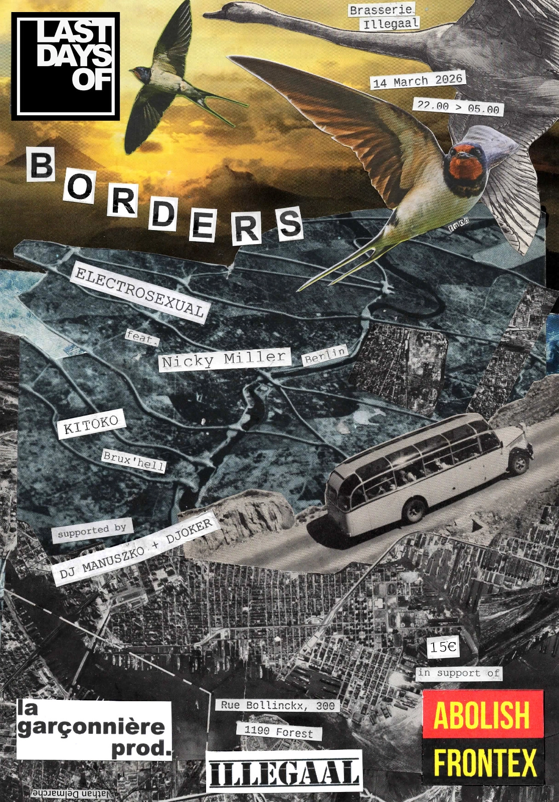 LAST DAYS OF Borders w/Electrosexual feat. Nicky Miller (live) + Kitoko