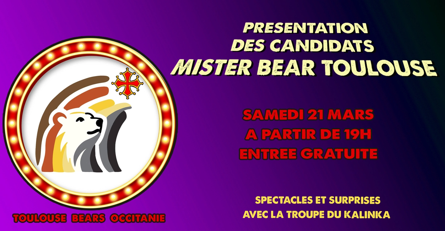 Présentation des candidats MISTER BEAR TOULOUSE 2026