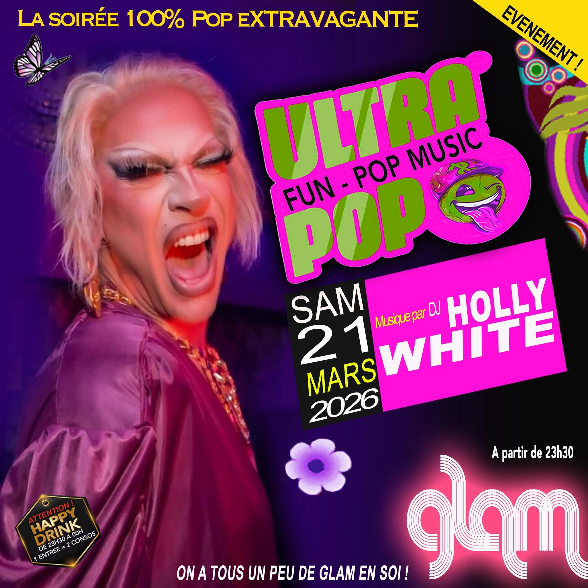 ULTRAPOP DJ HOLLY WHITE@GLAM