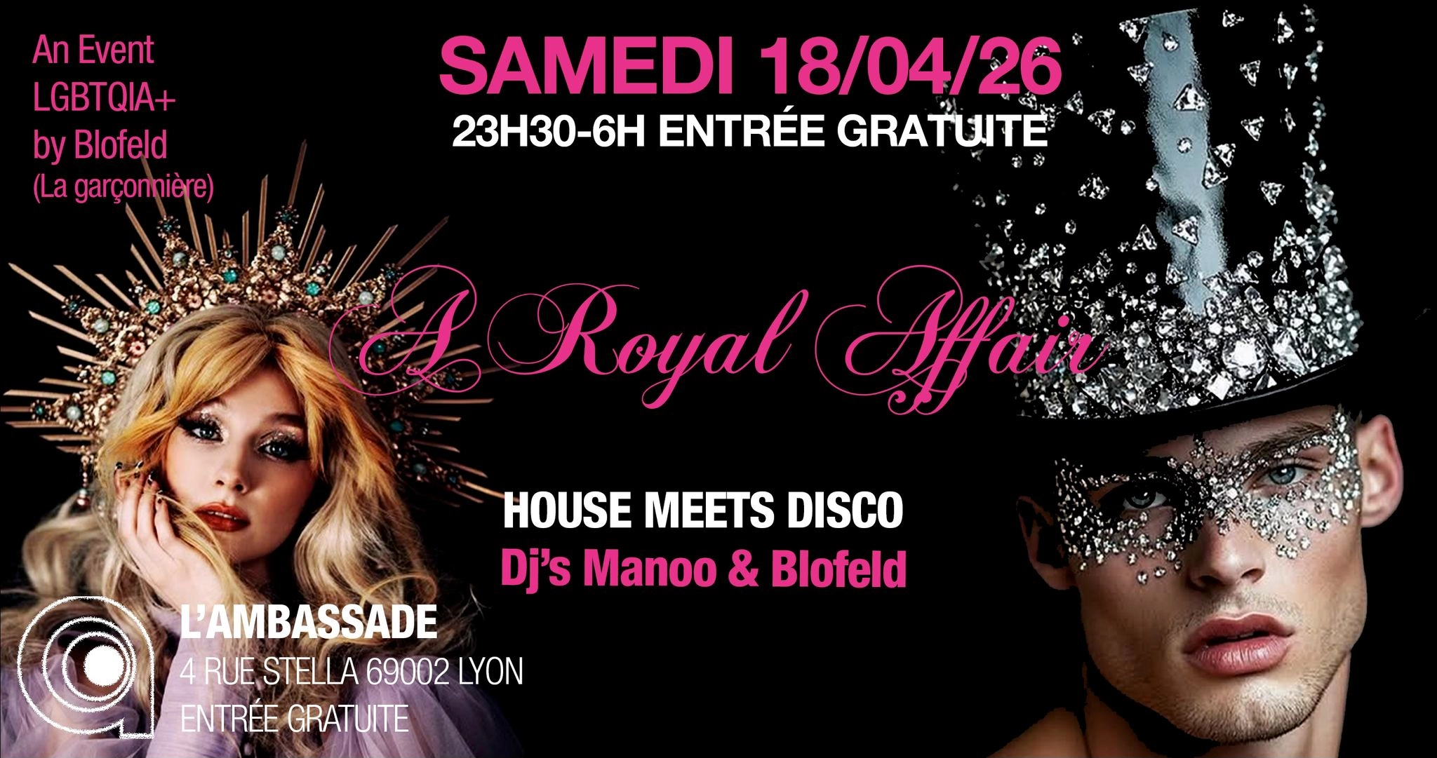 A ROYAL AFFAIR HOUSE MEETS DISCO AVRIL 2026
