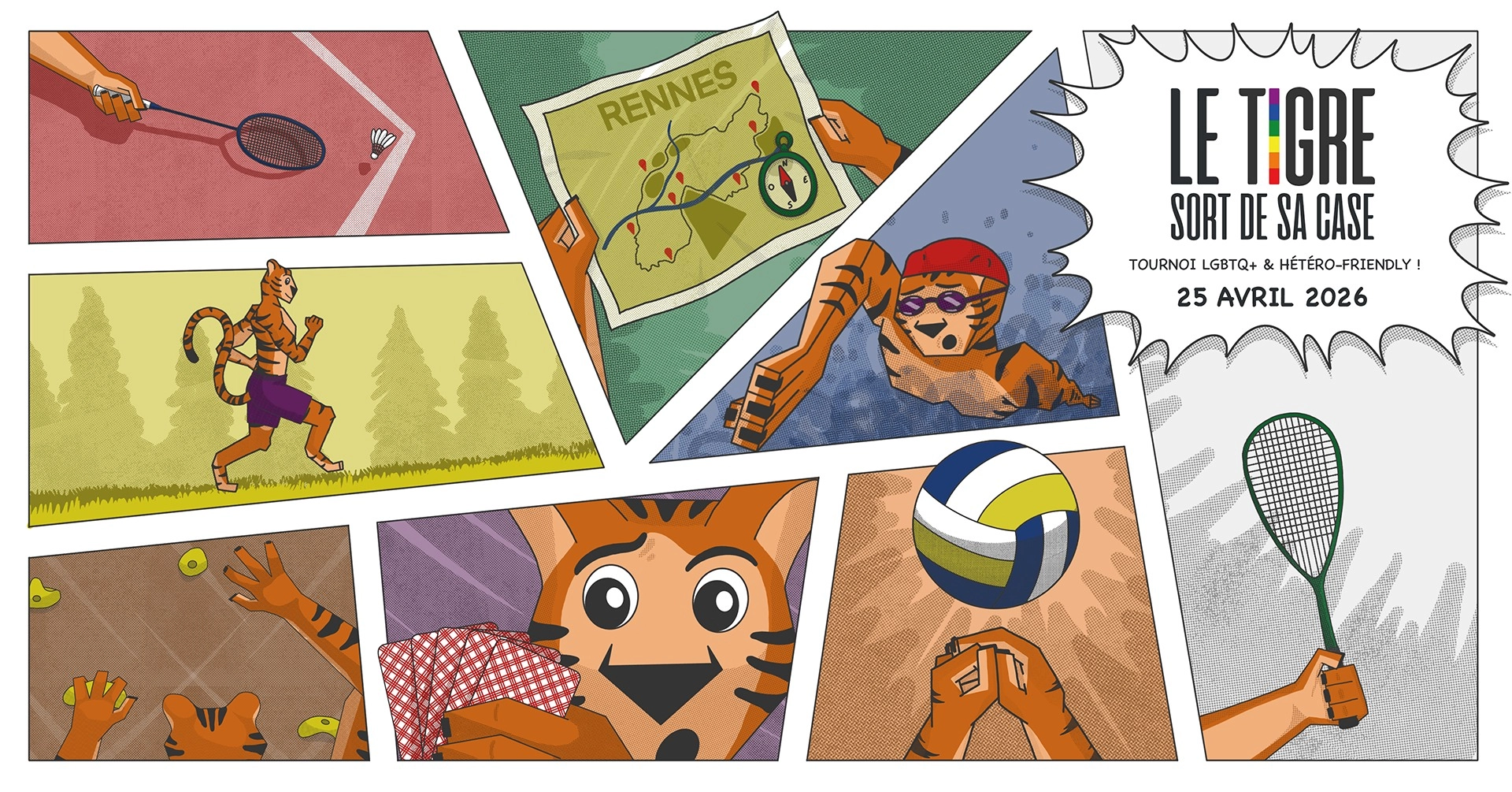 TIGRE 2026 - tournoi multisports LGBTQ+ et hétéro-friendly