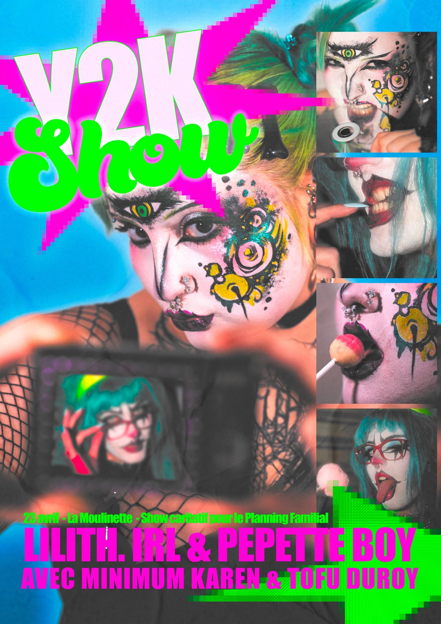 Y2K SHOW 2 - DRAG SHOW caritatif pour le Planning Familial par Lilith.irl & PépetteBoy + guests
