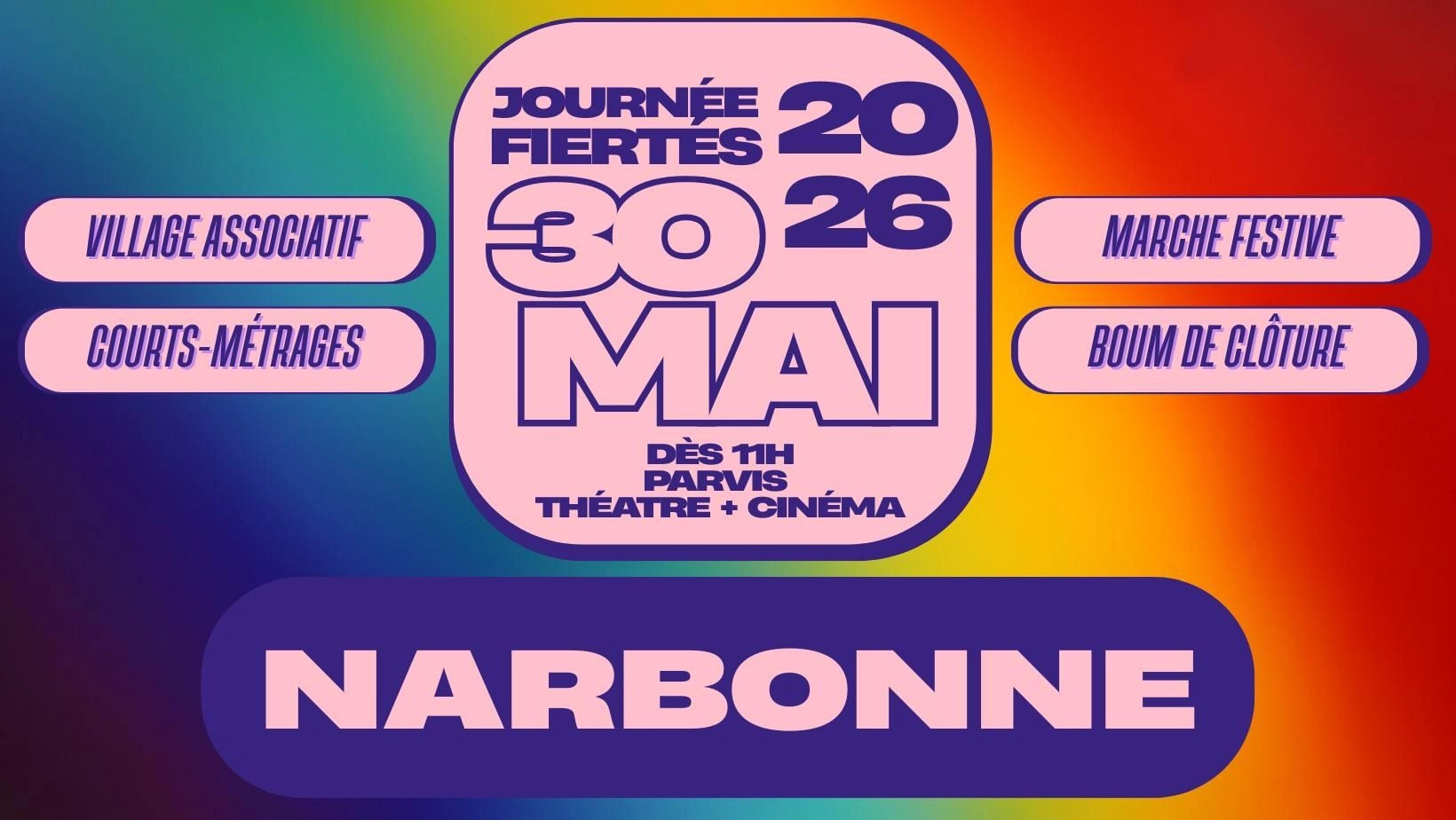 🌈 Marche des Fiert&eacute;s - 2e &Eacute;dition 🌈