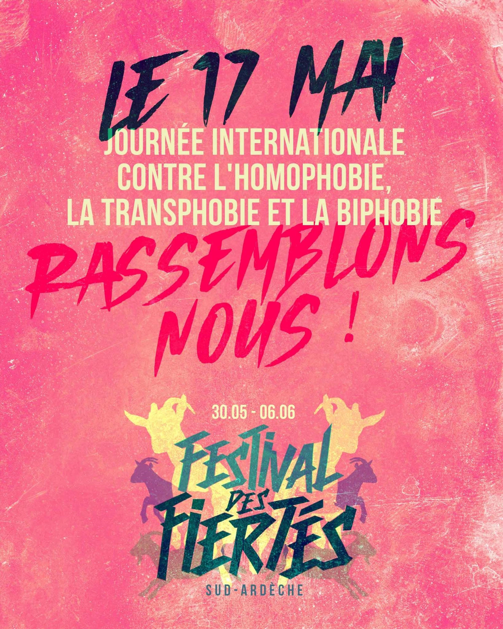 17 mai : journ&eacute;e internationale de lutte contre les LGBTphobies