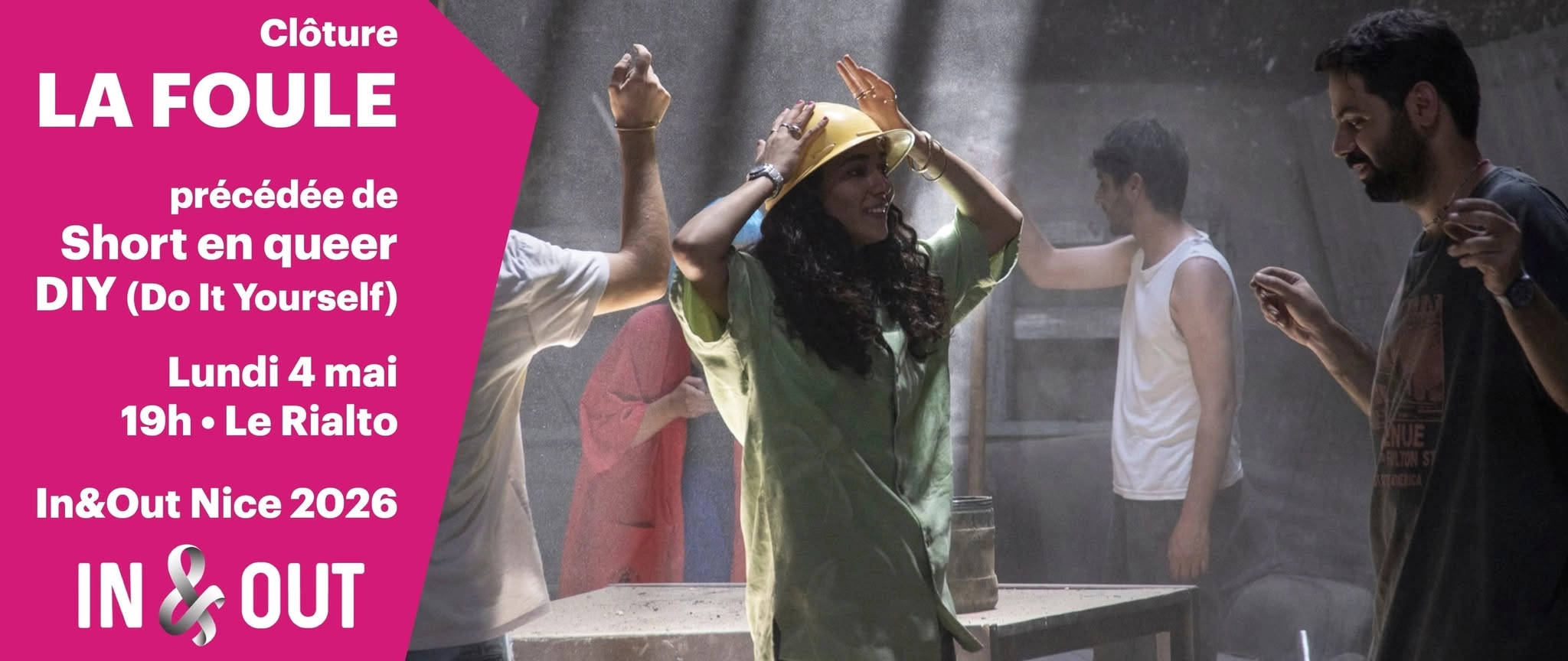18e In&Out Nice : [cl&ocirc;ture] LA FOULE pr&eacute;c&eacute;d&eacute;e de Short en Queer DIY