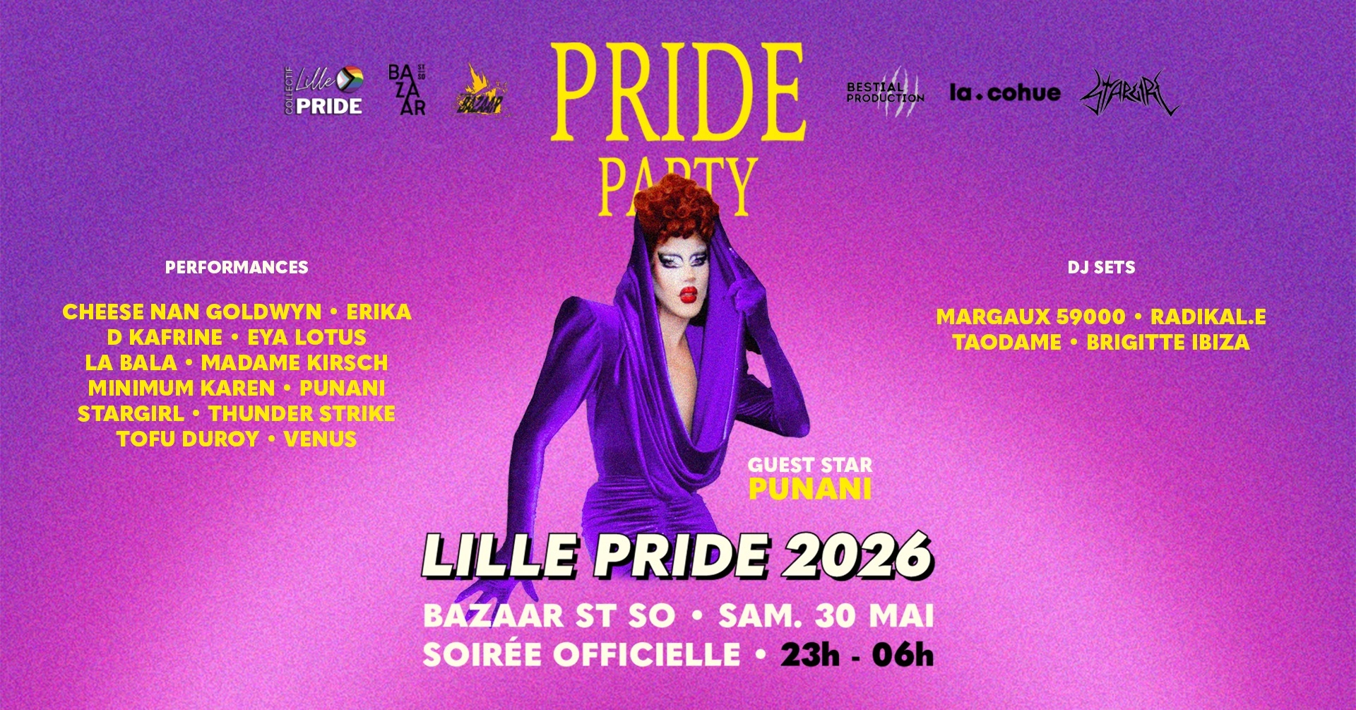 30.05 / Lille Pride Party 2026 - Bazaar St So, Lille
