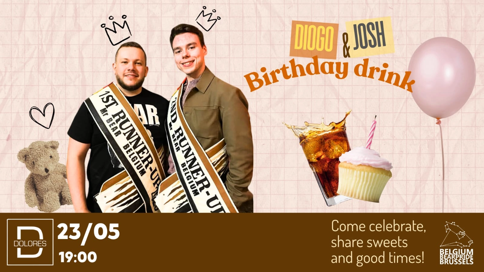 Diogo and Josh Birthday Drink