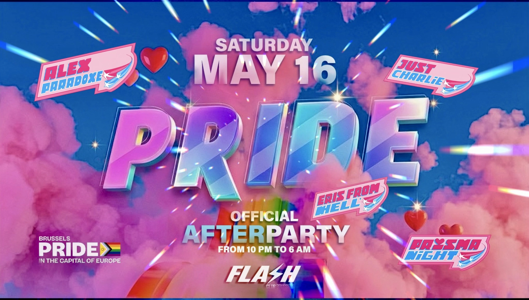 FLASH ● PRIDE ● Official After party ● Saturday May 16