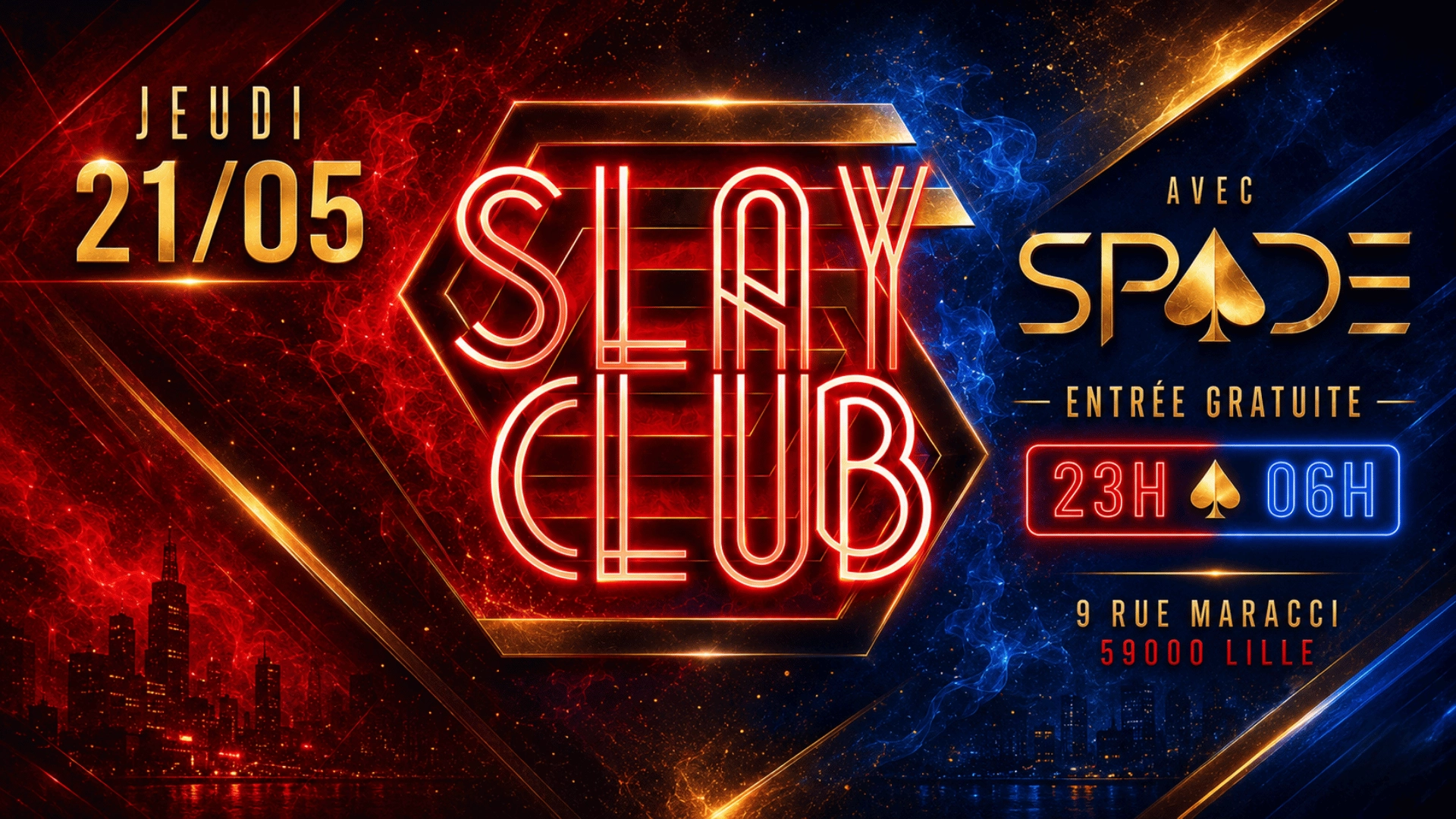 Slay Club : DJ SPADE 21/05