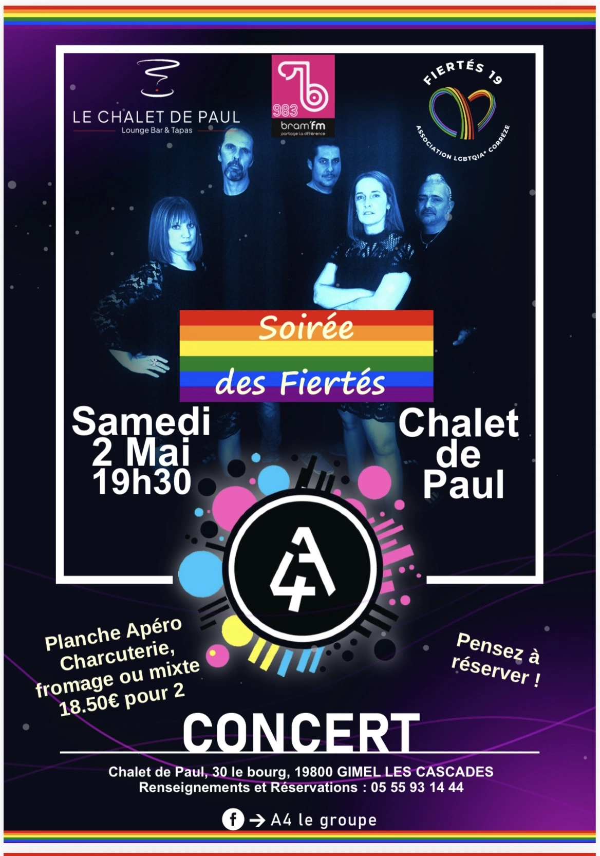 Soir&eacute;e des fiert&eacute;s 